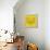 Yellow Raccoon Polygon-Lisa Kroll-Framed Stretched Canvas displayed on a wall