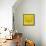 Yellow Raccoon Polygon-Lisa Kroll-Framed Stretched Canvas displayed on a wall