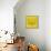 Yellow Raccoon Polygon-Lisa Kroll-Framed Stretched Canvas displayed on a wall