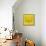 Yellow Raccoon Polygon-Lisa Kroll-Framed Stretched Canvas displayed on a wall