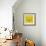 Yellow Raccoon Polygon-Lisa Kroll-Framed Art Print displayed on a wall