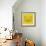 Yellow Raccoon Polygon-Lisa Kroll-Framed Art Print displayed on a wall