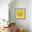 Yellow Raccoon Polygon-Lisa Kroll-Framed Art Print displayed on a wall