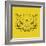 Yellow Raccoon Polygon-Lisa Kroll-Framed Art Print