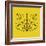 Yellow Raccoon Polygon-Lisa Kroll-Framed Art Print