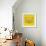 Yellow Raccoon Polygon-Lisa Kroll-Framed Art Print displayed on a wall