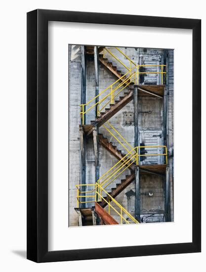 Yellow Railings-David Winston-Framed Giclee Print