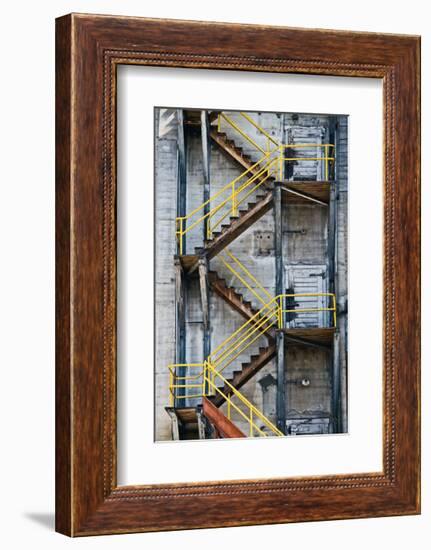 Yellow Railings-David Winston-Framed Giclee Print