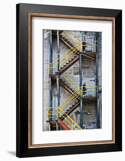 Yellow Railings-David Winston-Framed Giclee Print