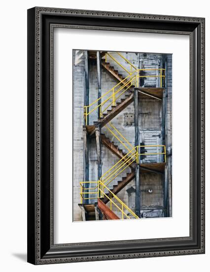 Yellow Railings-David Winston-Framed Giclee Print