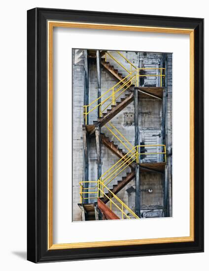 Yellow Railings-David Winston-Framed Giclee Print