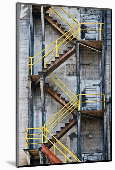 Yellow Railings-David Winston-Mounted Giclee Print