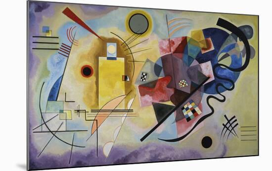 Yellow, Red, and Blue, 1925-Wassily Kandinsky-Mounted Art Print