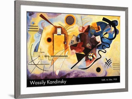 Yellow, Red and Blue, c.1925-Wassily Kandinsky-Framed Art Print