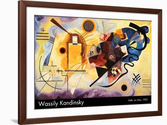 Yellow, Red and Blue, c.1925-Wassily Kandinsky-Framed Art Print