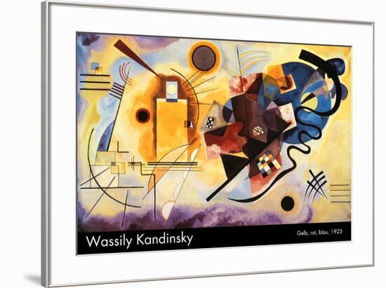 Yellow, Red and Blue, c.1925-Wassily Kandinsky-Framed Art Print