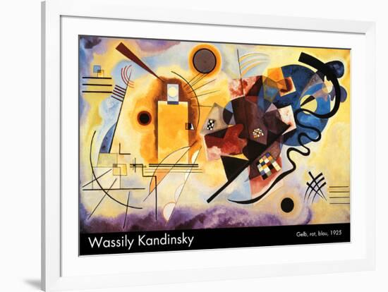 Yellow, Red and Blue, c.1925-Wassily Kandinsky-Framed Art Print