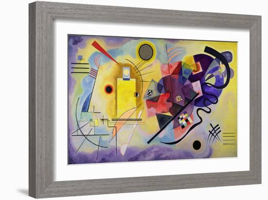 Yellow, Red, Blue, 1925 (Oil on Canvas)-Wassily Kandinsky-Framed Giclee Print