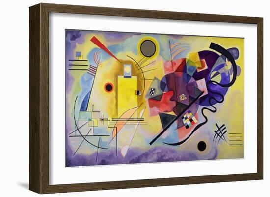 Yellow, Red, Blue, 1925 (Oil on Canvas)-Wassily Kandinsky-Framed Giclee Print