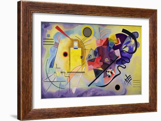 Yellow, Red, Blue, 1925 (Oil on Canvas)-Wassily Kandinsky-Framed Giclee Print