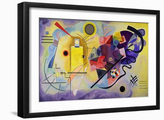 Yellow, Red, Blue, 1925 (Oil on Canvas)-Wassily Kandinsky-Framed Giclee Print