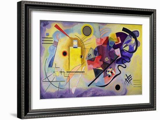 Yellow, Red, Blue, 1925 (Oil on Canvas)-Wassily Kandinsky-Framed Giclee Print