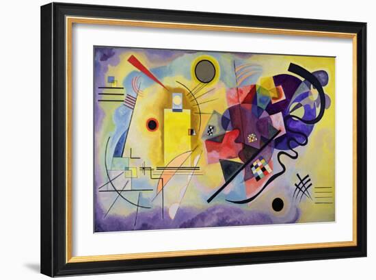 Yellow, Red, Blue, 1925 (Oil on Canvas)-Wassily Kandinsky-Framed Giclee Print