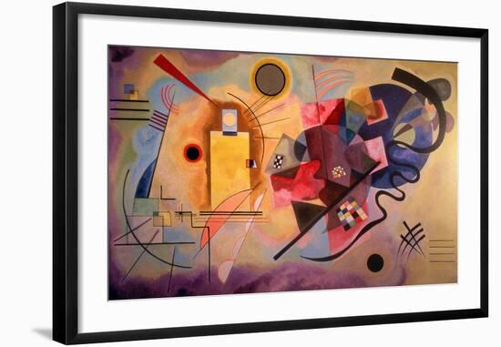 Yellow-Red-Blue (1925)-Wassily Kandinsky-Framed Art Print