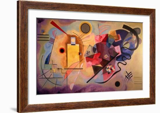 Yellow-Red-Blue (1925)-Wassily Kandinsky-Framed Art Print