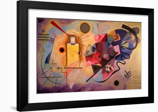 Yellow-Red-Blue (1925)-Wassily Kandinsky-Framed Art Print