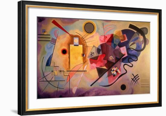 Yellow-Red-Blue (1925)-Wassily Kandinsky-Framed Art Print