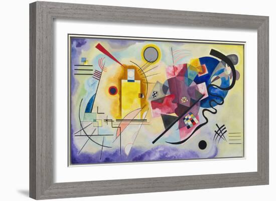 Yellow-Red-Blue (1925)-Wassily Kandinsky-Framed Art Print