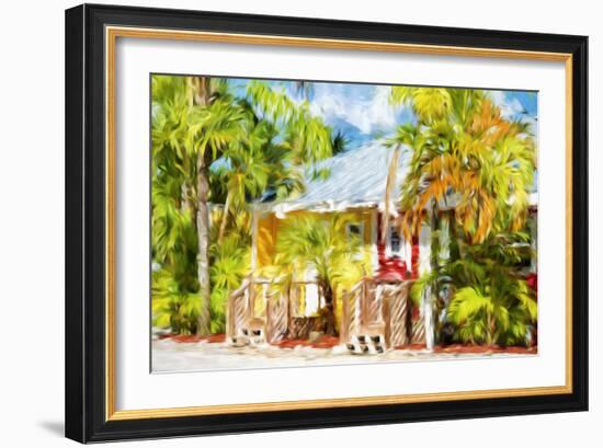Yellow & Red - In the Style of Oil Painting-Philippe Hugonnard-Framed Giclee Print