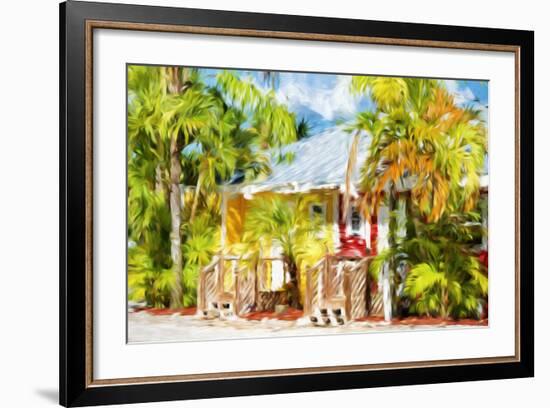 Yellow & Red - In the Style of Oil Painting-Philippe Hugonnard-Framed Premium Giclee Print