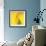 Yellow Red Rose Abstract No 186-Shams Rasheed-Framed Giclee Print displayed on a wall