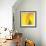 Yellow Red Rose Abstract No 186-Shams Rasheed-Framed Giclee Print displayed on a wall