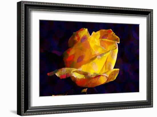 Yellow Rose-Scott J. Davis-Framed Giclee Print