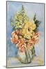 Yellow Roses and Antirrhinums, 2001-Joan Thewsey-Mounted Giclee Print
