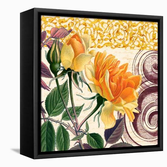 Yellow Roses-Piddix-Framed Stretched Canvas