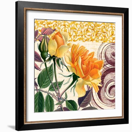 Yellow Roses-Piddix-Framed Art Print