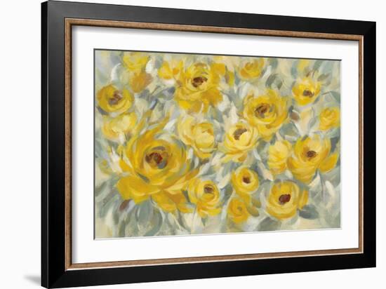 Yellow Roses-Silvia Vassileva-Framed Art Print