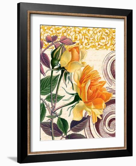 Yellow Roses-Piddix-Framed Art Print