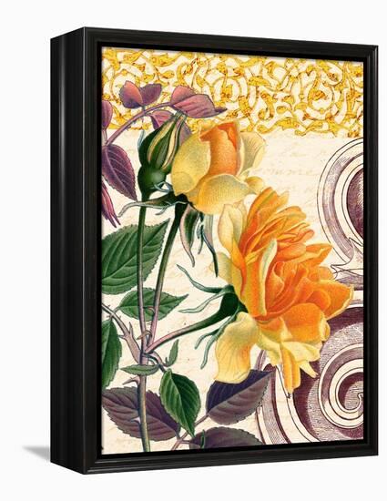 Yellow Roses-Piddix-Framed Stretched Canvas