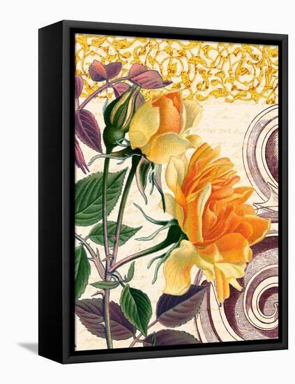 Yellow Roses-Piddix-Framed Stretched Canvas