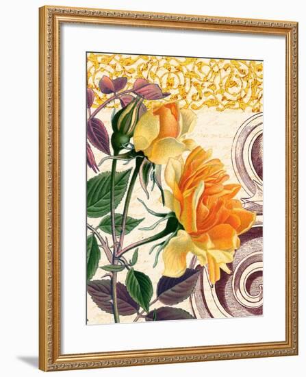 Yellow Roses-Piddix-Framed Art Print