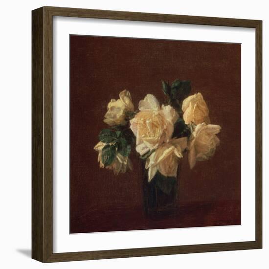Yellow Roses-Henri Fantin-Latour-Framed Giclee Print