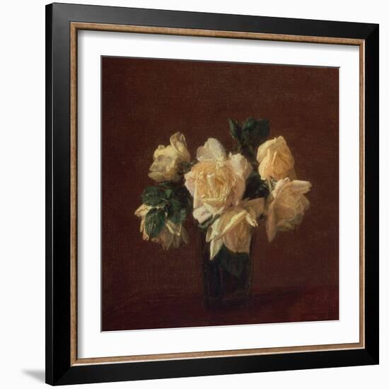 Yellow Roses-Henri Fantin-Latour-Framed Giclee Print