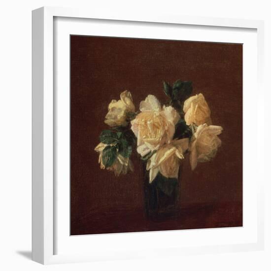 Yellow Roses-Henri Fantin-Latour-Framed Giclee Print