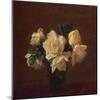 Yellow Roses-Henri Fantin-Latour-Mounted Giclee Print