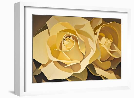 Yellow Roses-Lea Faucher-Framed Art Print